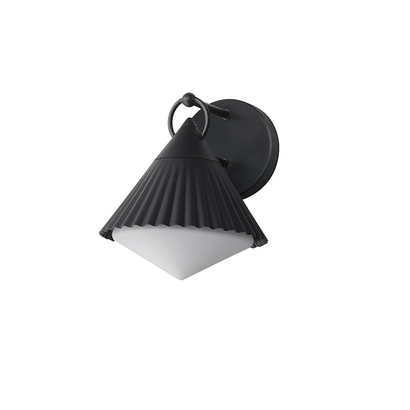 Maxim 35132WTBK Odette One Light Wall Sconce, Black Main Image.jpg