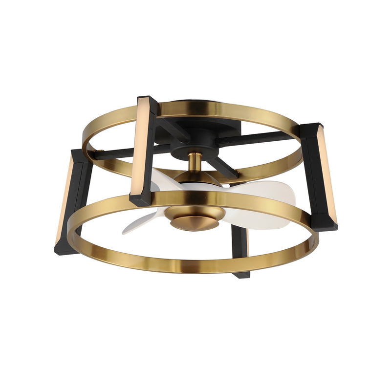 Maxim 61022WTBKNAB Darling LED Fandelight, Black / Natural Aged Brass Main Image.jpg