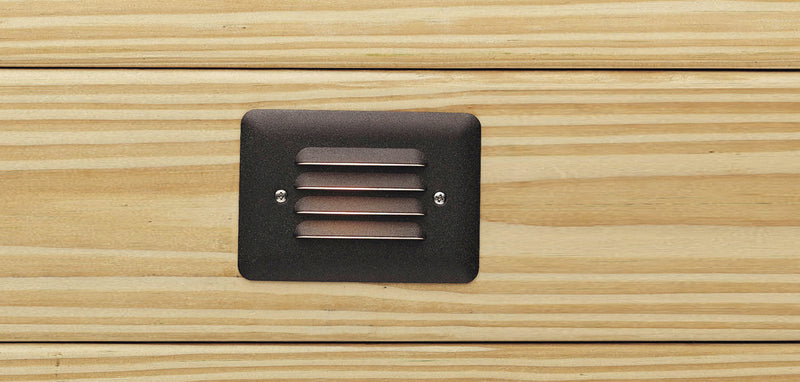 Kichler 15072AZT One Light Step Light, Textured Architectural Bronze