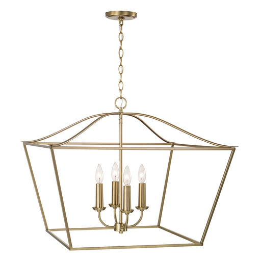 Capital Lighting 350641MA Grady Four Light Pendant, Matte Brass Main Image.jpg