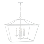 Capital Lighting 350641XW Grady Four Light Pendant, Textured White Main Image.jpg