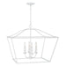 Capital Lighting 350641XW Grady Four Light Pendant, Textured White Main Image.jpg