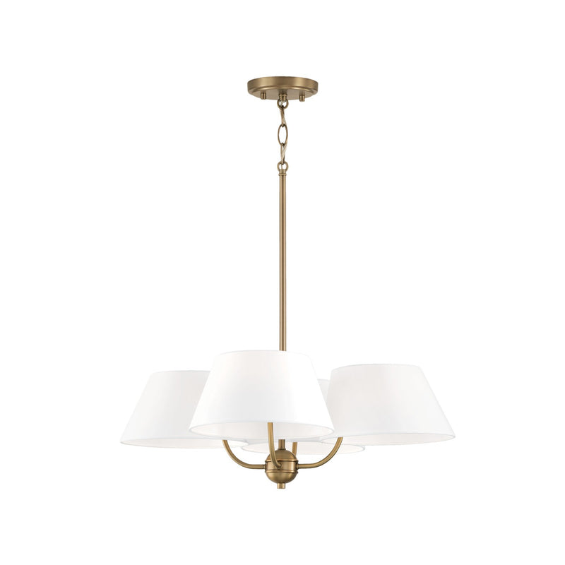 Capital Lighting 450441AD Welsley Four Light Chandelier, Aged Brass Main Image.jpg