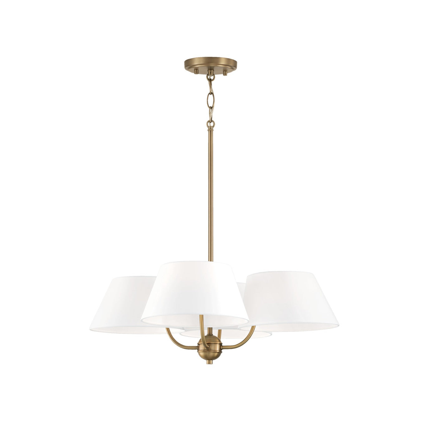 Capital Lighting 450441AD Welsley Four Light Chandelier, Aged Brass Main Image.jpg