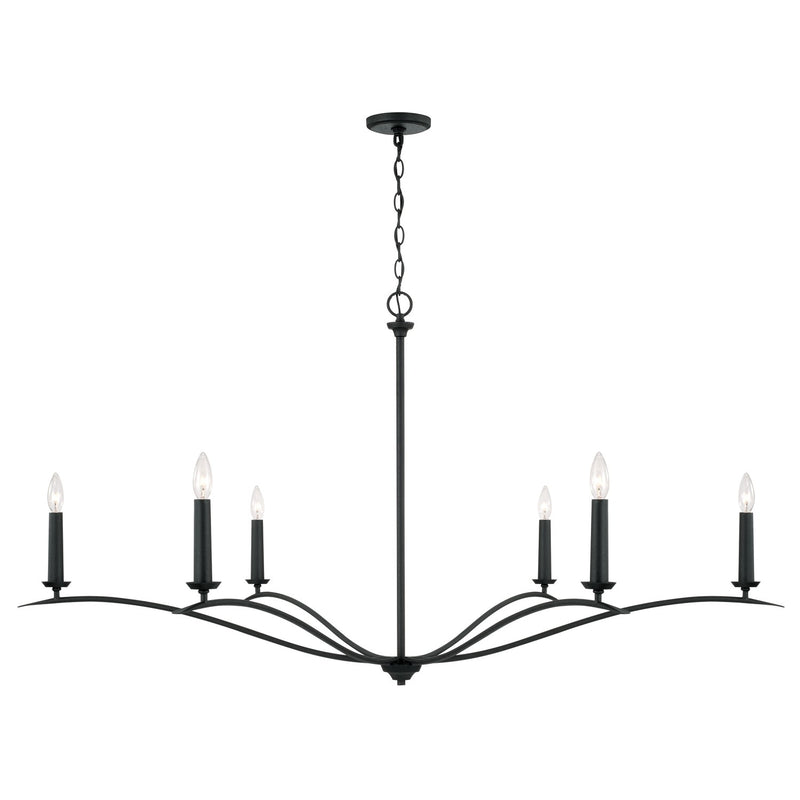 Capital Lighting 450661BI Grady Six Light Chandelier, Black Iron Main Image.jpg