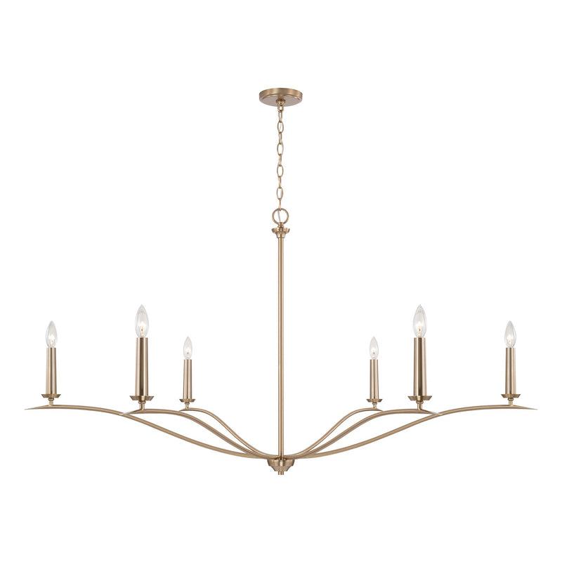 Capital Lighting 450661MA Grady Six Light Chandelier, Matte Brass Main Image.jpg