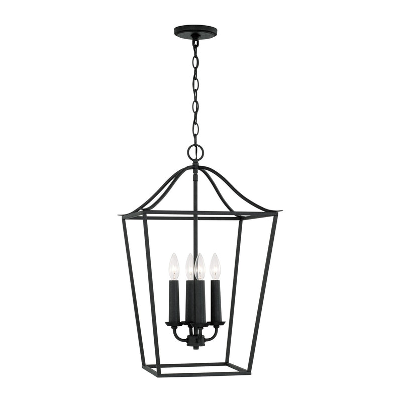 Capital Lighting 550641BI Grady Four Light Foyer Pendant, Black Iron Main Image.jpg