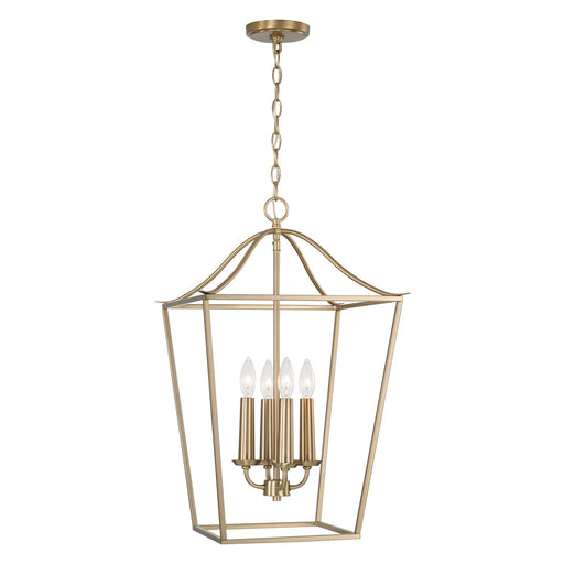 Capital Lighting 550641MA Grady Four Light Foyer Pendant, Matte Brass Main Image.jpg