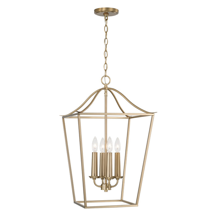 Capital Lighting 550641MA Grady Four Light Foyer Pendant, Matte Brass Main Image.jpg