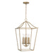 Capital Lighting 550641MA Grady Four Light Foyer Pendant, Matte Brass Main Image.jpg