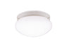 Kichler 208WH Ceiling Space One Light Flush Mount, White Main Image.jpg