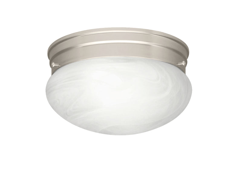 Kichler 8206NI One Light Flush Mount, Brushed Nickel
