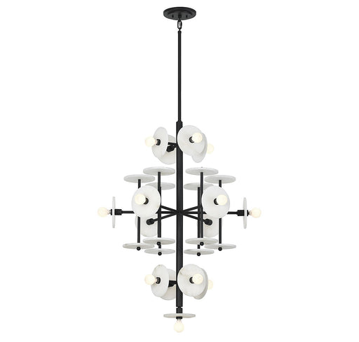 Savoy House 1-1592-15-50 15 Light Chandelier, Black Cashmere