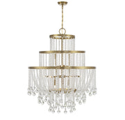 Savoy House 1-1868-15-322 15 Light Chandelier, Warm Brass