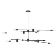 Savoy House 1-7001-12-89 12 Light Chandelier, Matte Black