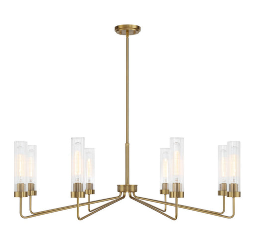 Savoy House 1-8860-8-322 Eight Light Chandelier, Warm Brass