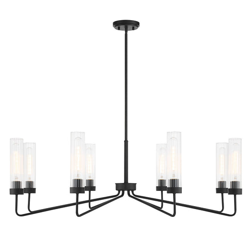 Savoy House 1-8860-8-89 Eight Light Chandelier, Matte Black