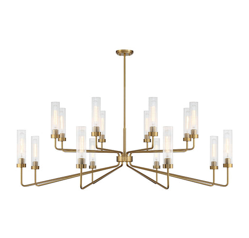 Savoy House 1-8862-16-322 16 Light Chandelier, Warm Brass