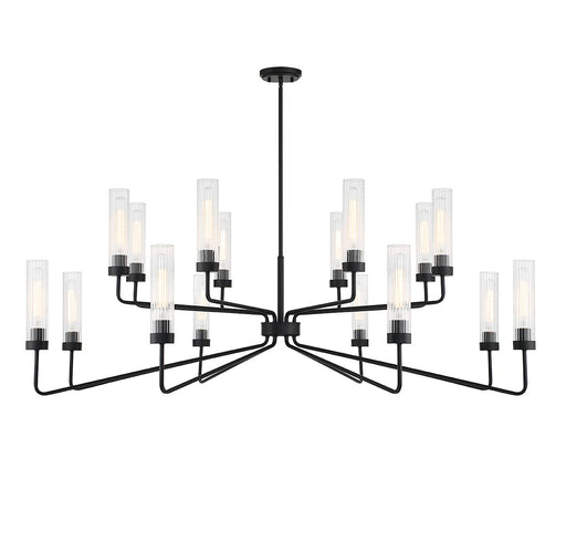 Savoy House 1-8862-16-89 16 Light Chandelier, Matte Black