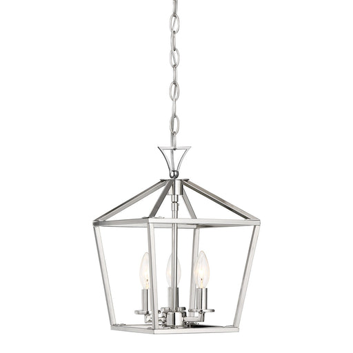 Savoy House 3-420-3-109 Three Light Pendant, Polished Nickel