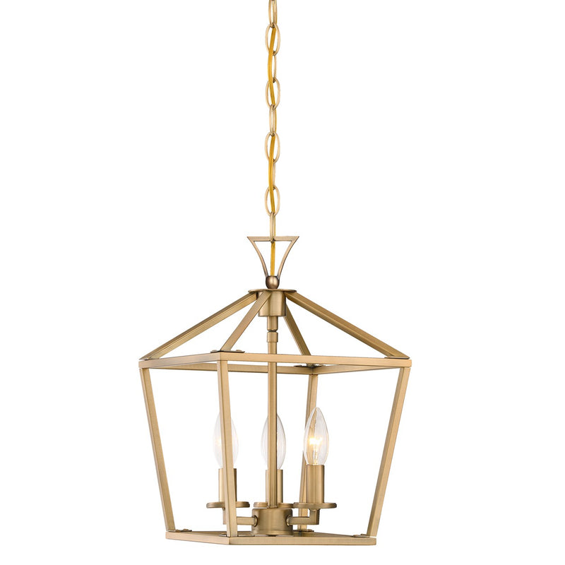 Savoy House 3-420-3-322 Three Light Pendant, Warm Brass