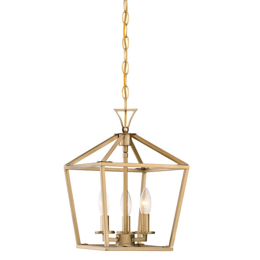 Savoy House 3-420-3-322 Three Light Pendant, Warm Brass