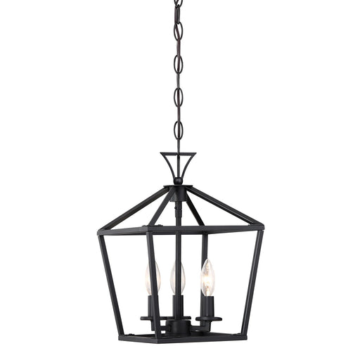 Savoy House 3-420-3-89 Three Light Pendant, Matte Black