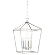 Savoy House 3-421-4-SN Four Light Pendant, Satin Nickel