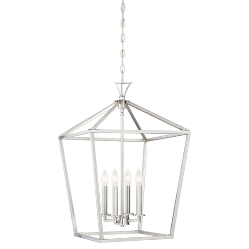 Savoy House 3-421-4-SN Four Light Pendant, Satin Nickel
