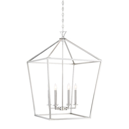 Savoy House 3-422-6-SN Six Light Pendant, Satin Nickel