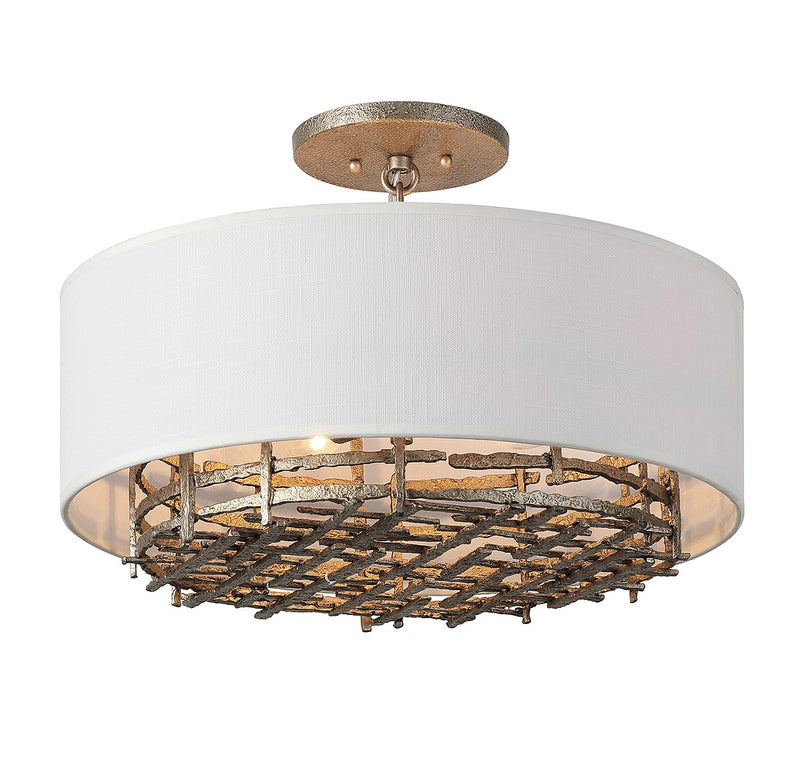 Savoy House 6-1067-4-10 Four Light Convertible Semi-Flush or Pendant, Campagne Luxe