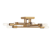 Savoy House 6-7003-8-322 Eight Light Semi-Flush Mount, Warm Brass