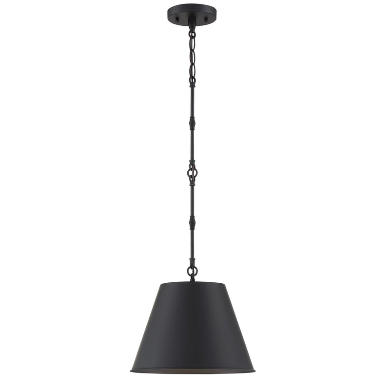 Savoy House 7-232-1-89 One Light Pendant, Matte Black