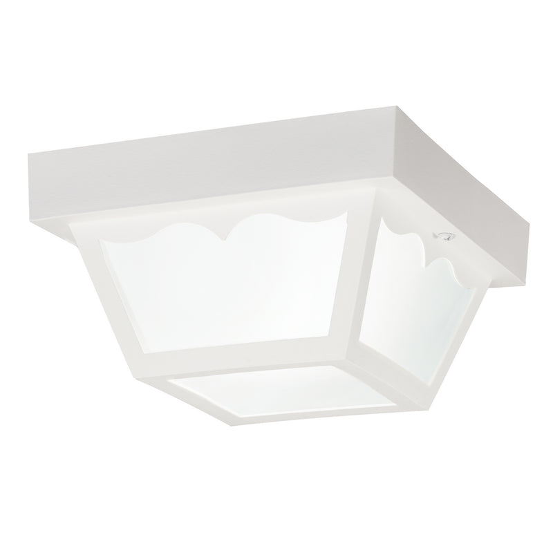 Kichler 9320WH One Light Outdoor Ceiling Mount, White