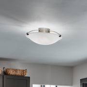 Kichler 8406NI Three Light Semi Flush Mount, Brushed Nickel (3)