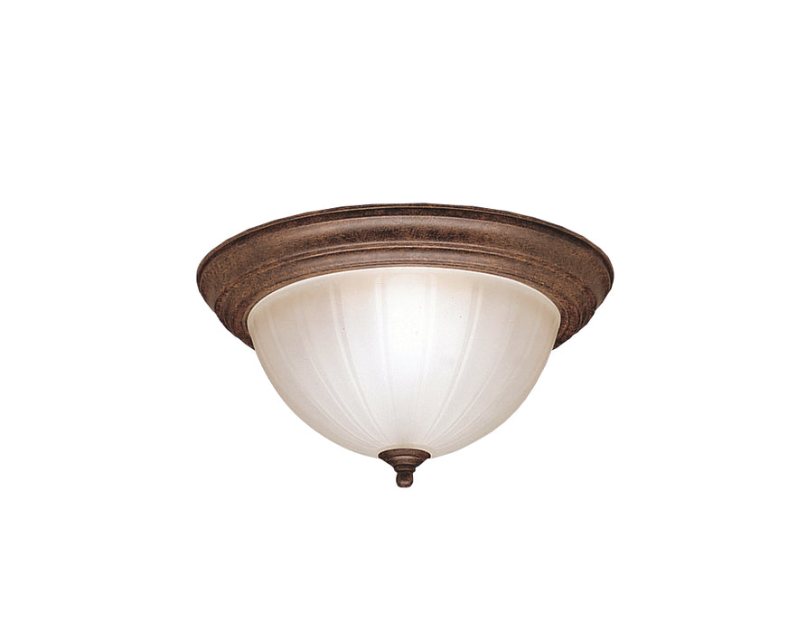 Kichler 8654TZ Two Light Flush Mount, Tannery Bronze Main Image.jpg