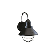 Kichler 9022BK One Light Outdoor Wall Mount, Black