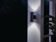Kichler 9244AZ Two Light Outdoor Wall Mount, Architectural Bronze (4)