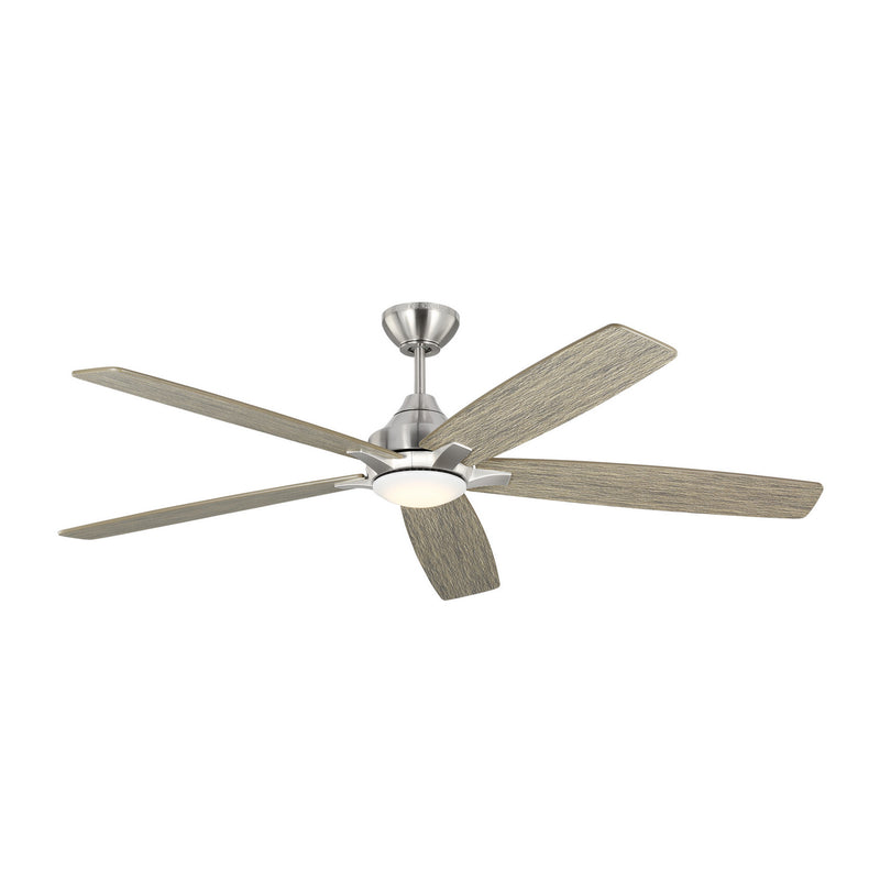 Generation Lighting 5LWDSM60BSLGD Lowden 60"Ceiling Fan, Brushed Steel Main Image.jpg