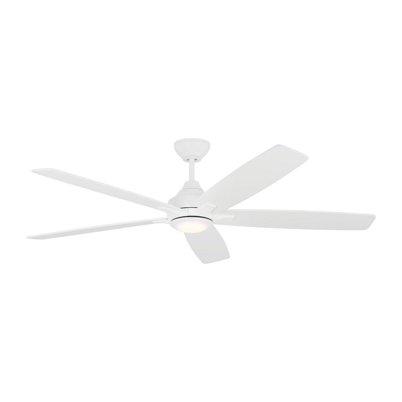 Generation Lighting 5LWDSM60RZWD Lowden 60"Ceiling Fan, Matte White Main Image.jpg