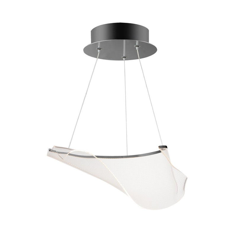 ET2 E24881-133BGM Rinkle LED Pendant, Brushed Gunmetal Main Image.jpg