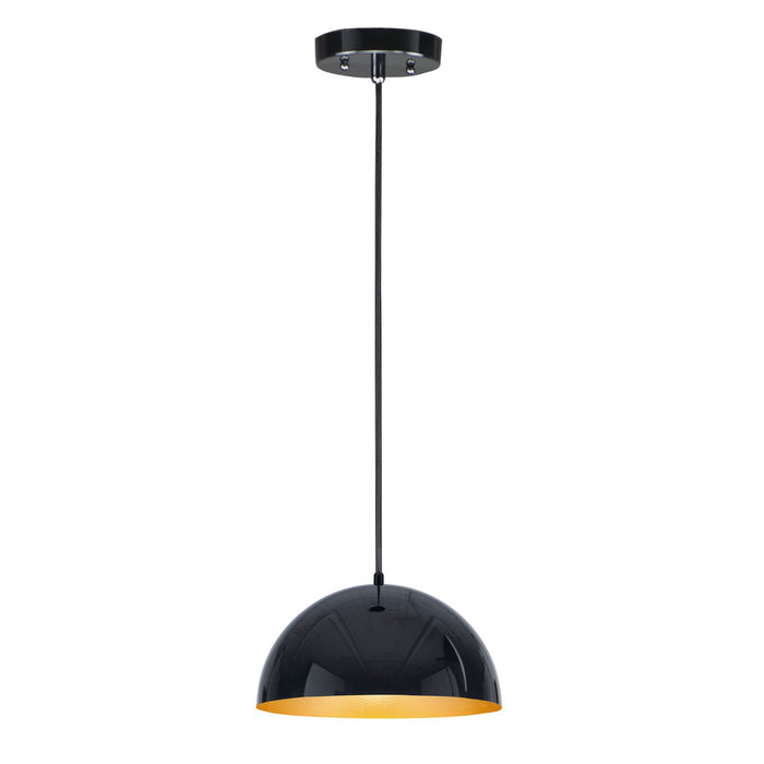 ET2 E24902-GBGLD Hemisphere LED Pendant, Gloss Black / Gold Main Image.jpg