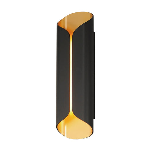 ET2 E30156-BKGLD Folio LED Outdoor Wall Lamp, Black / Gold Main Image.jpg