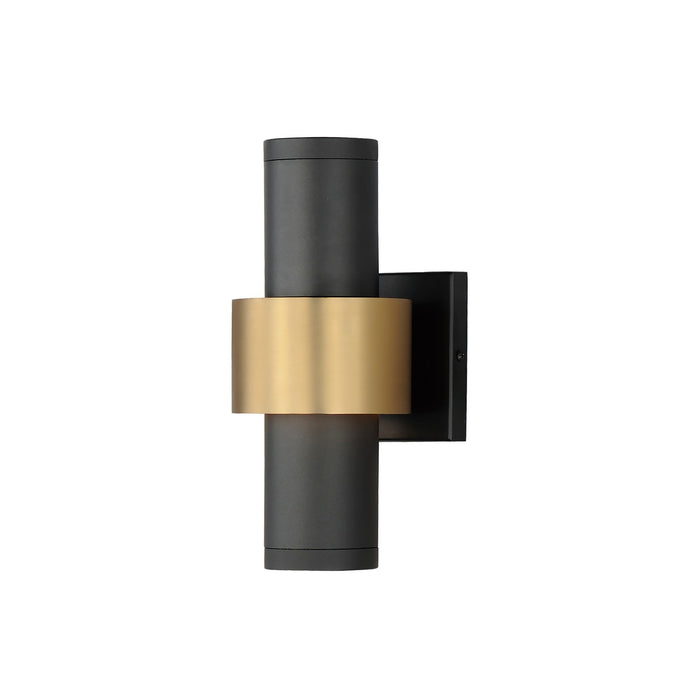 ET2 E34754-BKGLD Reveal Outdoor LED Outdoor Wall Sconce, Black / Gold Main Image.jpg