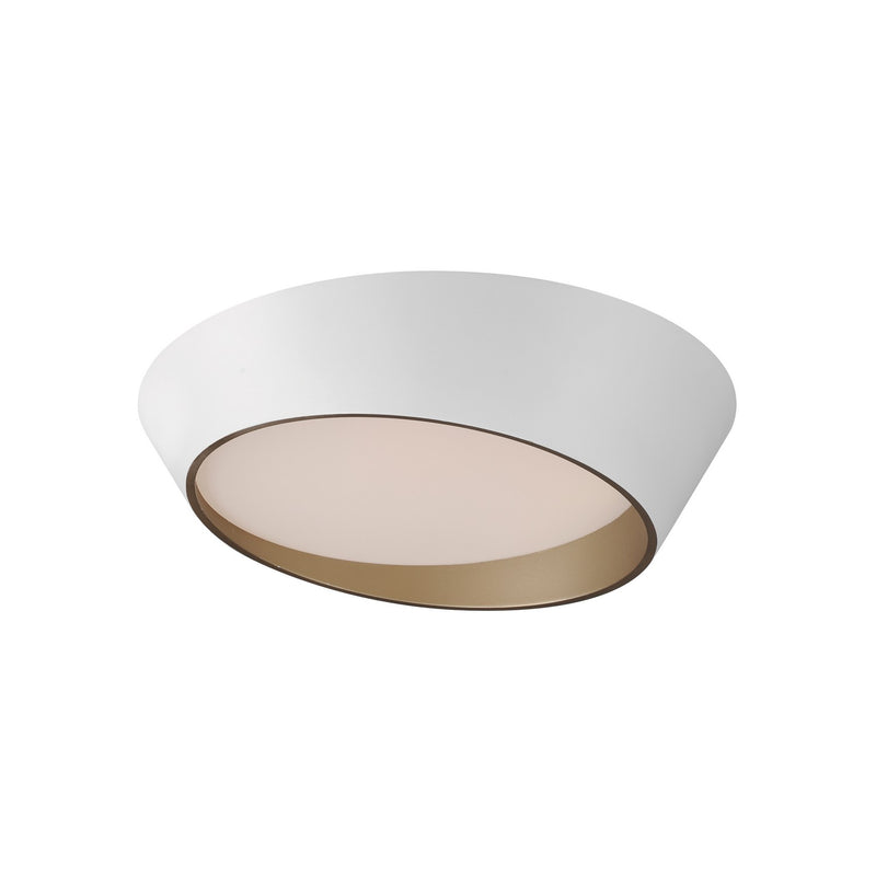 ET2 E51032-WTGLD Slant LED Flush Mount, White/Gold Main Image.jpg