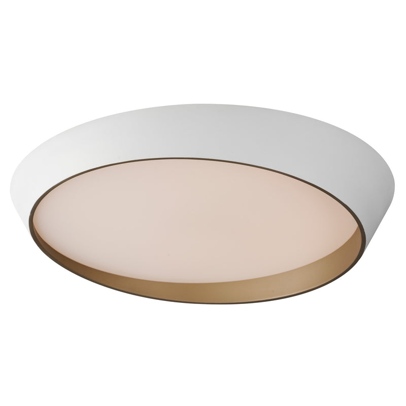 ET2 E51034-WTGLD Slant LED Flush Mount, White/Gold Main Image.jpg