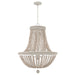Capital Lighting AA1020SR Six Light Chandelier, Sand Dollar