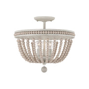 Capital Lighting AA1021SR Three Light Semi-Flush Mount, Sand Dollar