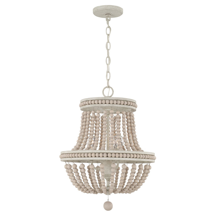 Capital Lighting AA1022SR Three Light Chandelier, Sand Dollar