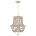 Capital Lighting AA1022SR Three Light Chandelier, Sand Dollar